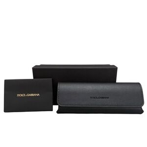 Authentic Dolce & Gabbana Black Sunglasses Case with Cloth & Box